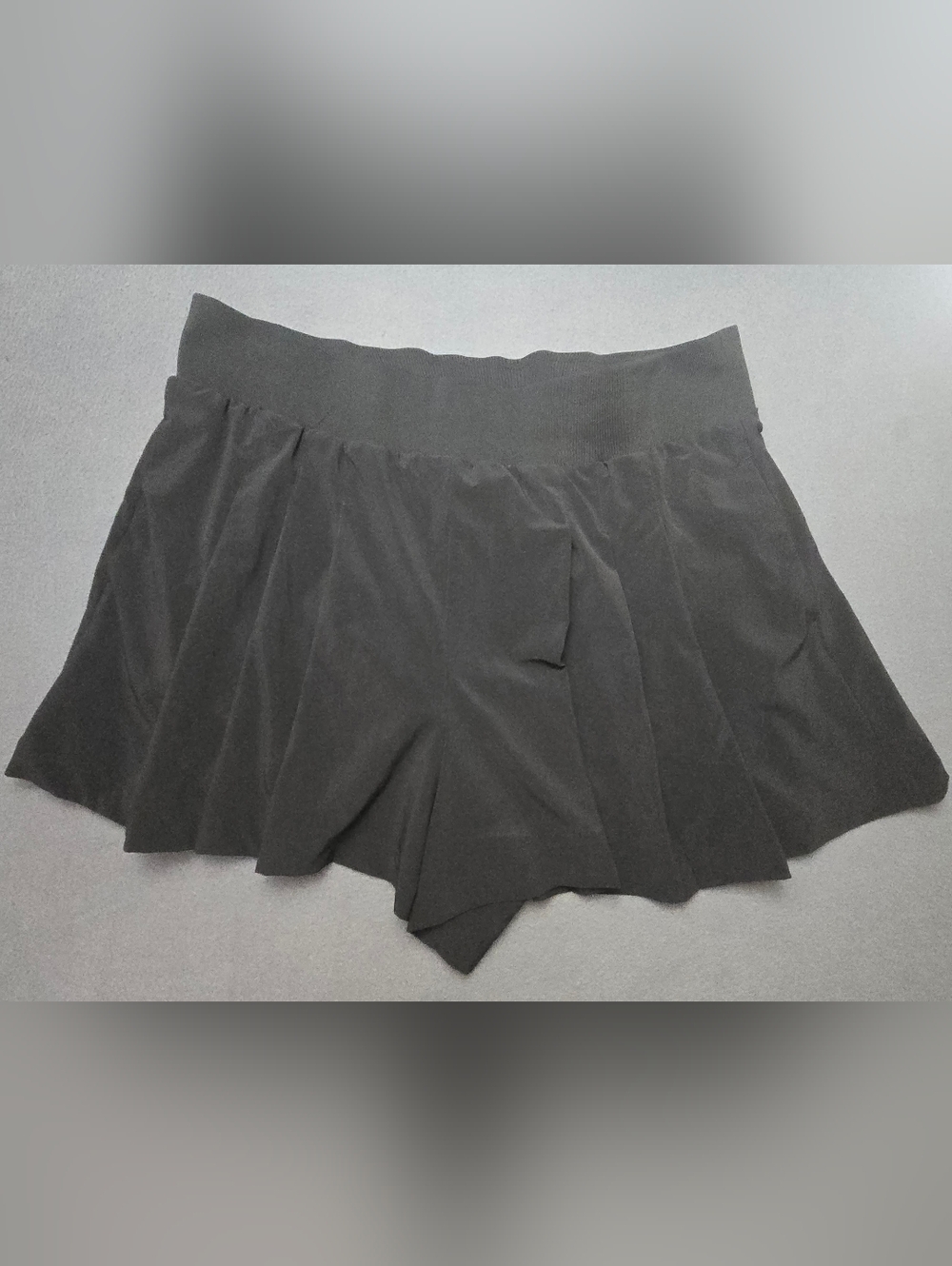STYLUS Black Casual Skort Style Flowy Shorts - XXL